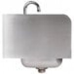 Advance Tabco 7-PS-66L Hand Sink with Splash Mounted Gooseneck Faucet and Left Side Splash Guard - 17 1/4