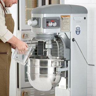 Hobart Legacy+ HL300 30 Qt. Planetary Floor Mixer with Guard & Standard Accessories - 120V, 3/4 hp