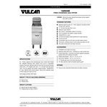 Vulcan 1GR65M-1 65-70 lb. Natural Gas Floor Fryer - 150,000 BTU