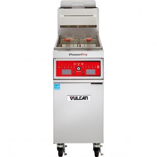 Vulcan 1TR45C-2 PowerFry3 Liquid Propane 45-50 lb. Floor Fryer with Computer Controls - 70,000 BTU Vulcan 1TR45C-2 PowerFry3 Liquid Propane 45-50 lb. Floor Fryer with Computer Controls - 70,000 BTU