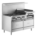 Garland G60-6R24RR Natural Gas 6 Burner 60