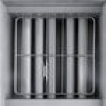 MainStreet Equipment Natural Gas 70-100 lb. Stainless Steel Floor Fryer - 150,000 BTU