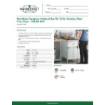 MainStreet Equipment Natural Gas 70-100 lb. Stainless Steel Floor Fryer - 150,000 BTU