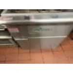 MainStreet Equipment Natural Gas 70-100 lb. Stainless Steel Floor Fryer - 150,000 BTU