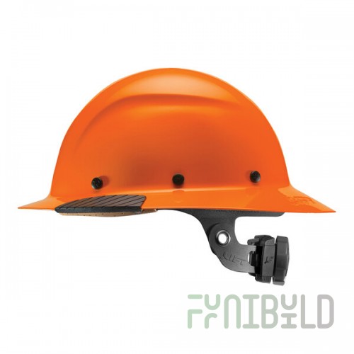 Lift Safety Dax Orange Fiber Resin Full Brim Hard Hat HDF-18OG