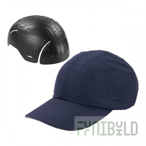 Ergodyne Skullerz 8947 Navy Light Weight Baseball Hat and Bump Cap Insert 23454 - Medium / Large