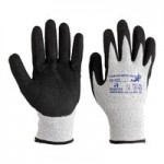Armor Guys Basetek Hammer Head 4 02-028-XL Salt and Pepper A4 HDPE Gloves with Gray Polyurethane Palm Coating - Extra Large Armor Guys Basetek Hammer Head 4 02-028-XL Salt and Pepper A4 HDPE Gloves with Gray Polyurethane Palm Coating - Extra Large