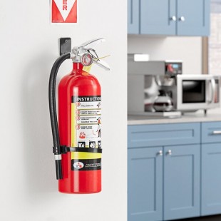 Badger Advantage ADV-550 5 lb. Dry Chemical ABC Fire Extinguisher with Wall Bracket - Untagged and Rechargeable - UL Rating 3-A:40-B:C