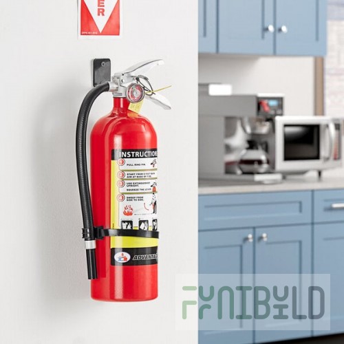 Badger Advantage ADV-550 5 lb. Dry Chemical ABC Fire Extinguisher with Wall Bracket - Untagged and Rechargeable - UL Rating 3-A:40-B:C