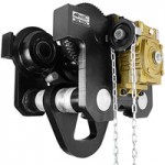 OZ Lifting Products 1 Ton Geared Beam Trolley with Hanger OZGBT-OBH