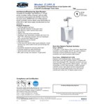 Zurn Elkay One Z.UR1.S Sensor Urinal System with Wall Hung Urinal and Flush Valve - 0.125 GPF