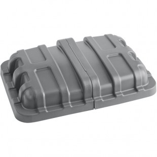 Lavex 16 Cubic Foot Gray Cube Truck Lid Lavex 16 Cubic Foot Gray Cube Truck Lid