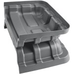 Lavex 16 Cubic Foot Gray Cube Truck Lid Lavex 16 Cubic Foot Gray Cube Truck Lid