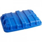 Lavex 16 Cubic Foot Gray Cube Truck Lid Lavex 16 Cubic Foot Gray Cube Truck Lid