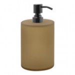 room360 Nassau 28 oz. Nutmeg Soap Dispenser with Matte Black Pump Top - 6/Case room360 Nassau 28 oz. Nutmeg Soap Dispenser with Matte Black Pump Top - 6/Case