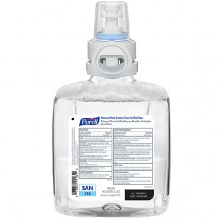 PURELL® 7851-02 Clear CS8 1200 mL Green Certified Advanced Foam Hand Sanitizer - 2/Case PURELL® 7851-02 Clear CS8 1200 mL Green Certified Advanced Foam Hand Sanitizer - 2/Case