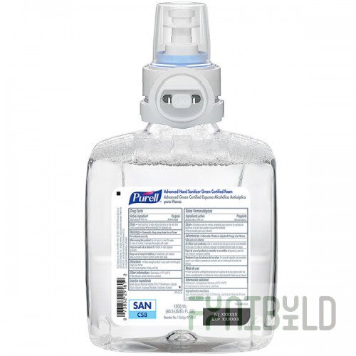 PURELL® 7851-02 Clear CS8 1200 mL Green Certified Advanced Foam Hand Sanitizer - 2/Case