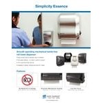 San Jamar T7490TBK Simplicity Essence Oceans Black Pearl Hands Free Paper Towel Dispenser