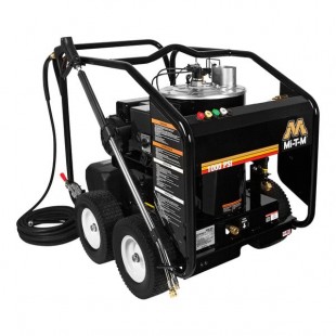 Mi-T-M HSE Series HSE-1002-0MG10 Corded Electric Hot Water Pressure Washer with General Pump and Gas-Fired Burner - 1,000 PSI; 2.0 GPM Mi-T-M HSE Series HSE-1002-0MG10 Corded Electric Hot Water Pressure Washer with General Pump and Gas-Fired Burner - 1,000 PSI; 2.0 GPM