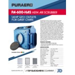 PURAERO PA-600-HAS-BL Blue 2-Stage HEPA Filtration Air Scrubber - 115V