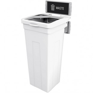 Busch Systems Rise 139507 15 Gallon HDPE Decorative Waste Receptacle Busch Systems Rise 139507 15 Gallon HDPE Decorative Waste Receptacle
