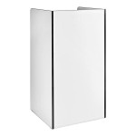 Lancaster Table & Seating Waste 35 Gallon White Waste Receptacle Enclosure with Lancaster Table & Seating Waste 35 Gallon White Waste Receptacle Enclosure with