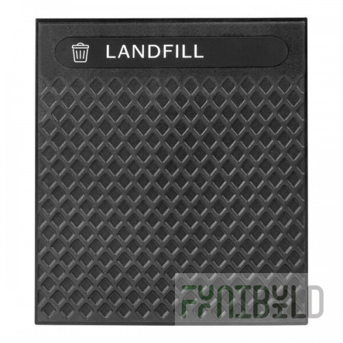 Rubbermaid® 2182671 Black Resin Medium 