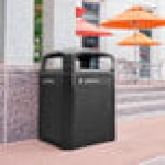 Rubbermaid® 2182671 Black Resin Medium 