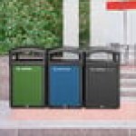 Rubbermaid® 2182671 Black Resin Medium 