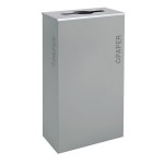 Ex-Cell Kaiser RC-KD17-P BT-HMG Black Tie Kaleidoscope Hammered Gray 17 Gallon Rectangular Paper Receptacle Ex-Cell Kaiser RC-KD17-P BT-HMG Black Tie Kaleidoscope Hammered Gray 17 Gallon Rectangular Paper Receptacle