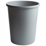 Rubbermaid® FG266400BEIG Untouchable 35 / 50 Gallon Beige Square Trash Can Drop Shot Lid