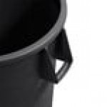 Carlisle 84105503 Bronco 55 Gallon Black Round Trash Can