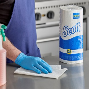 Scott® 1-Ply Paper Towel Roll, 128 Sheets/Roll - 20/Case