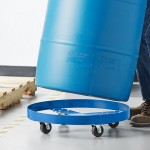 Lavex 800 lb. Heavy-Duty Steel Drum Dolly for 55 Gallon Drums Lavex 800 lb. Heavy-Duty Steel Drum Dolly for 55 Gallon Drums