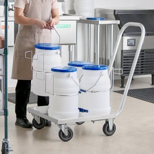 Choice 85 lb. Ice Tote Transport Set with 4 Ice Totes and Aluminum Dolly Choice 85 lb. Ice Tote Transport Set with 4 Ice Totes and Aluminum Dolly