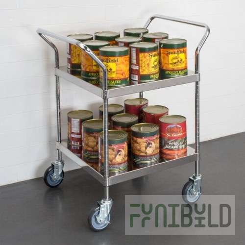 Regency Stainless Steel Two Shelf Utility Cart - 24