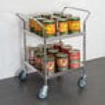 Regency Stainless Steel Two Shelf Utility Cart - 24