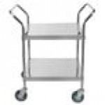Regency Stainless Steel Two Shelf Utility Cart - 24