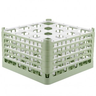 Vollrath 52732 Signature Full-Size Light Green 16-Compartment 9 15/16