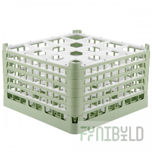 Vollrath 52732 Signature Full-Size Light Green 16-Compartment 9 15/16