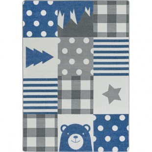 Joy Carpets Claremont Kids Patchwork Boy 3' 10 Joy Carpets Claremont Kids Patchwork Boy 3' 10