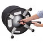 Safco 4750BL Zenergy Black Nylon Ball Chair Safco 4750BL Zenergy Black Nylon Ball Chair