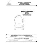 Safco 4750BL Zenergy Black Nylon Ball Chair Safco 4750BL Zenergy Black Nylon Ball Chair