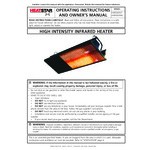 Heatstar 4000 Series High-Intensity Overhead Radiant Natural Gas Spark Ignition Restaurant / Patio Heater F140625 - 30,000 BTU
