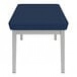 Lesro Lenox Steel Patriot Plus Imperial Blue Vinyl 3-Seat Bench Lesro Lenox Steel Patriot Plus Imperial Blue Vinyl 3-Seat Bench
