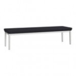Lesro Lenox Steel Patriot Plus Imperial Blue Vinyl 3-Seat Bench Lesro Lenox Steel Patriot Plus Imperial Blue Vinyl 3-Seat Bench