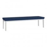Lesro Lenox Steel Patriot Plus Imperial Blue Vinyl 3-Seat Bench Lesro Lenox Steel Patriot Plus Imperial Blue Vinyl 3-Seat Bench