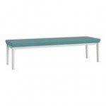 Lesro Lenox Steel Patriot Plus Imperial Blue Vinyl 3-Seat Bench Lesro Lenox Steel Patriot Plus Imperial Blue Vinyl 3-Seat Bench