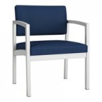 Lesro Lenox Steel Patriot Plus Imperial Blue Vinyl 3-Seat Bench Lesro Lenox Steel Patriot Plus Imperial Blue Vinyl 3-Seat Bench