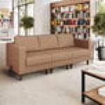 Flash Furniture Hercules Artemis Cognac LeatherSoft Sofa with 2 Charging Banks and Wooden Feet Flash Furniture Hercules Artemis Cognac LeatherSoft Sofa with 2 Charging Banks and Wooden Feet